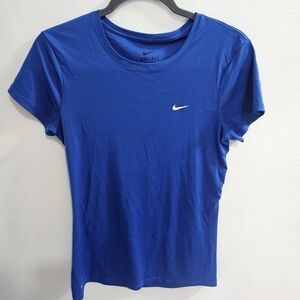 Nike women's dri-fit athletic t-shirt blue medium soft